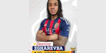 La Casertana preleva Destiny Egharevba in prestito dal Renate