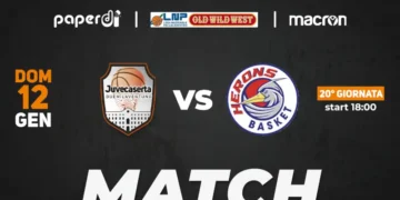 Basket B1, Paperdì Juvecaserta: al via il girone di ritorno, domani al PalaPiccolo la Herons Montecatini