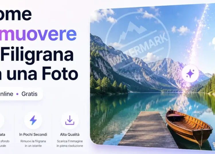 rimuovere filigrana